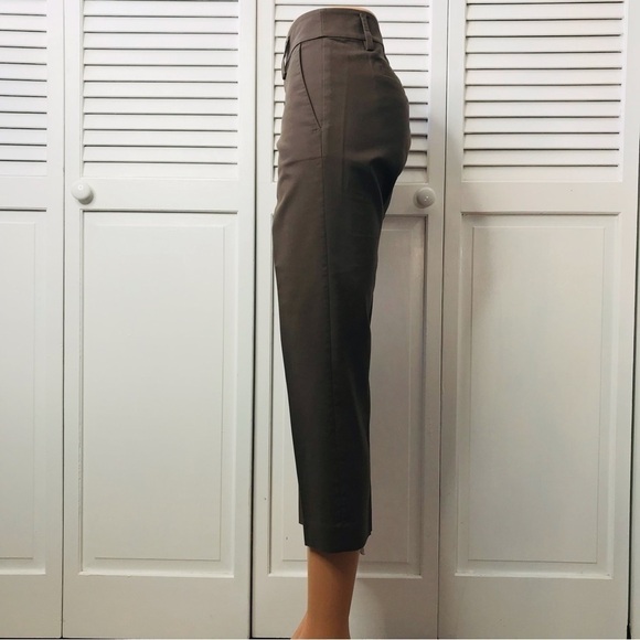 ANN TAYLOR LOFT Light Brown Marisa Cropped Pants Size 6 - Picture 5 of 9